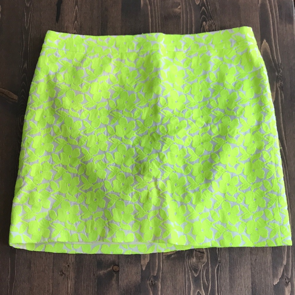 J. Crew factory neon mini